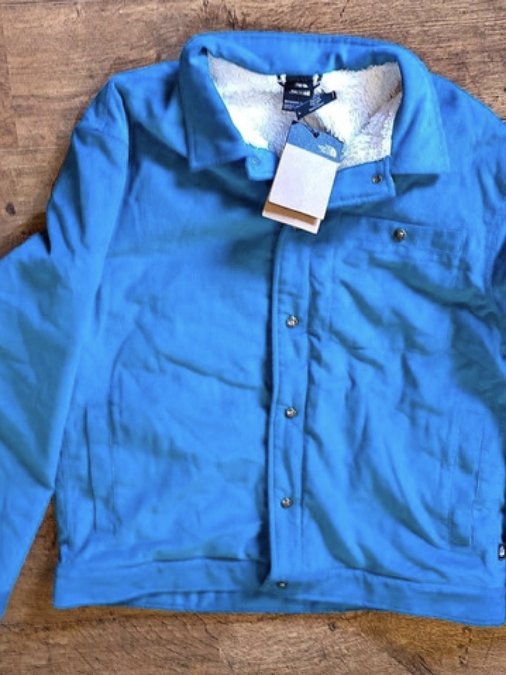 The North Face M Junction FLC LND SHKT Blue Jacket Size Large NWT